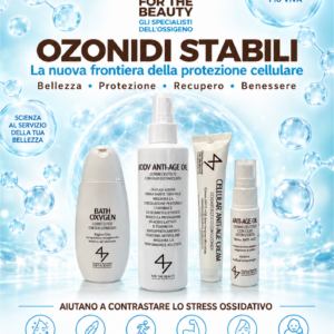 Crema KIT 4 Ozonidi VISO+CORPO: Detergente + Siero + Crema + Olio Corpo Poli-Attivi