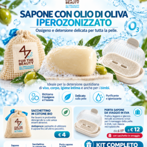 SAPONETTA SOLIDA con Olio di Oliva IPER-OZONIZZATO